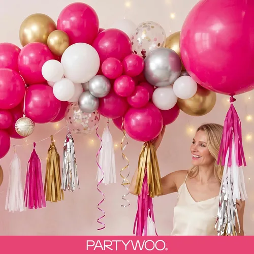 Vista 165 de PartyWoo 50 globos de látex color piel albaricoque, globos de helio boho de Albaricoque-f05