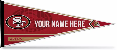 Vista 22 de Rico Industries NFL Football Arizona Cardinals - Banderín de fieltro suave personalizado de 12 x 30 pulgadas, EZ para colgar
