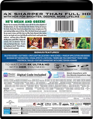 Vista 2 de Dr. Seuss' How The Grinch Stole Christmas - Grinchmas Edition 4K Ultra HD + Blu-ray + Digital 4K UHD