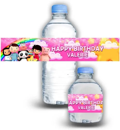 Vista 5 de Calcomanías impermeables para botellas de agua para niños, personalizables, paquete de 12 (coches)