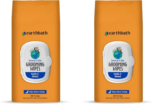 Vista 14 de Earthbath Toallitas para aseo de perros - Toallitas para perros para patas y trasero, Toallitas para mascotas para perros y gatos, ayuda para pieles