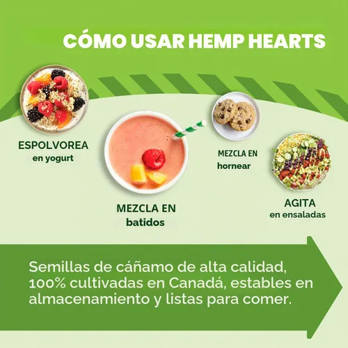 Vista 5 de Manitoba Harvest Hemp corazones de semillas de cáñamo