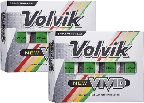 Vista 11 de Volvik Paquete de 3 pelotas de golf con acabado mate de alta calidad Vivid