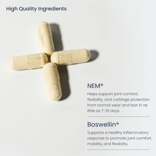 Vista 5 de Suplemento de apoyo articular con membrana natural de cáscara de huevo, condroitina de glucosamina, colágeno, ácido hialurónico y boswellia