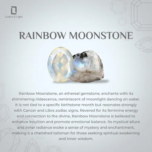 Vista 6 de Anillo apilable de piedra lunar arcoíris natural para mujer en plata esterlina, piedra natal de junio, regalos para ella (redondo, ovalado, pera)