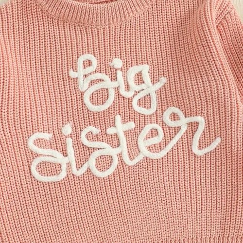 Vista 54 de VISGOGO Suéter a juego para hermanitas grandes y pequeñas, ropa de una sola pieza
