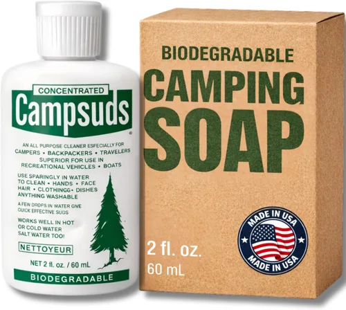 Vista 13 de Sierra Dawn Outdoor Soap - Premium Biodegradable Camping & Backpacking Essential - All-Purpose Natural Soap for Dishes, Clothes & Personal Care