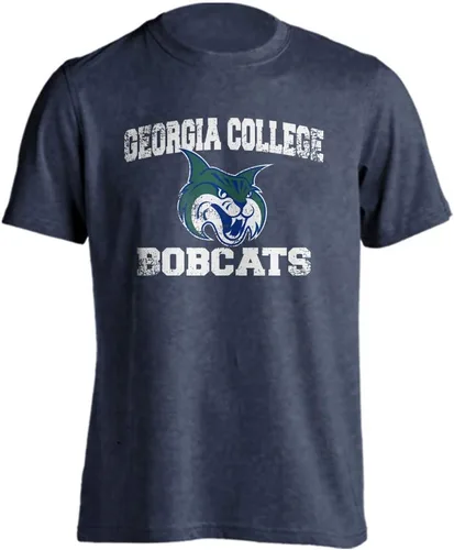 Vista 148 de Sport Your Gear NCAA Camiseta de manga corta retro con licencia oficial de aspecto desgastado para el día del juego, camiseta de espíritu deportivo