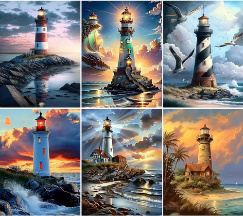 Vista 9 de WUDWL Kit de pintura de diamante cuadrado taladro cuadrado pintura de diamante, arte de diamantes cuadrados, paquete de 3 sol, luna y estrellas kits
