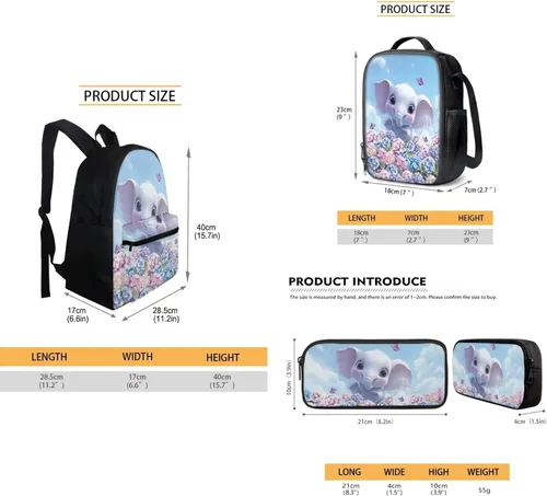 Vista 222 de FOR U DESIGNS Fuego baloncesto impreso niños escuela mochilas viaje mochila libro bolsa