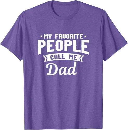 Vista 9 de My Favorite People Call Me Dad - Camiseta divertida, Negro, S