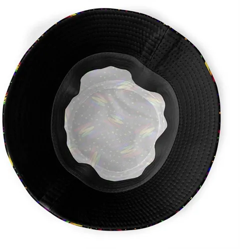 Vista 5 de Sombrero de pescador del orgullo LGBT del arco iris, sombrero de pescador del orgullo gay, sombreros de protección solar UV de la moda