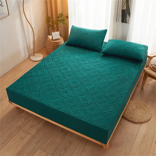 Vista 2 de Protector de colchón impermeable, transpirable, suave, para colchón de 6 a 18 pulgadas, funda de colchón lavable sin ruido para dormitorio, hotel