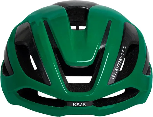 Vista 6 de KASK Elemento - Casco de ciclismo de carretera aerodinámico, grava y montaña, casco de ciclismo de ciclocross verde (Beetle Green)
