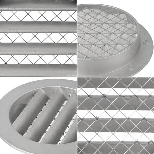 Vista 6 de Cubierta para salida de ventilación – Ventilación redonda de Soffit – Rejilla de ventilación – Cubierta de rejilla – Malla mosquitera integrada