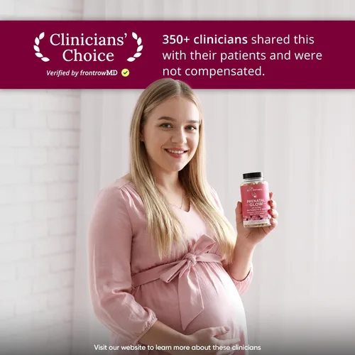 Vista 4 de Glow Vitaminas prenatales + folato & DHA – Multivitamínico para nutrir el embarazo, para bebés y mamá saludables – Ácido fólico, jengibre, zinc