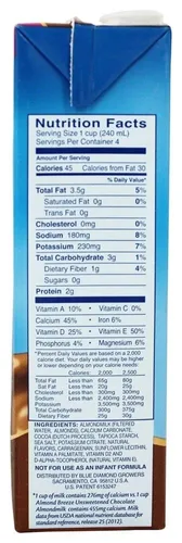 Vista 2 de Blue Diamond Breeze Chocolate sin azúcar, 32 onzas (paquete de 6)