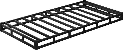 Vista 9 de EMODA Base de cama de metal resistente de 4 pulgadas con cubierta de tela, fácil montaje