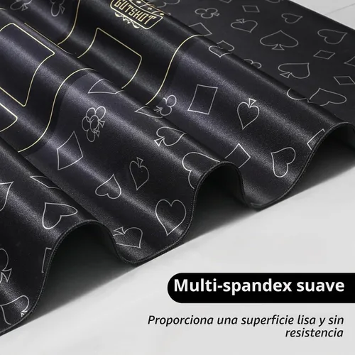 Vista 3 de GUTSHOT Alfombrilla de Póquer Plegable de Calidad de Casino Paño de Mesa de Póquer Resistente al Agua, Multi-Spandex Suave Juego Impermeable