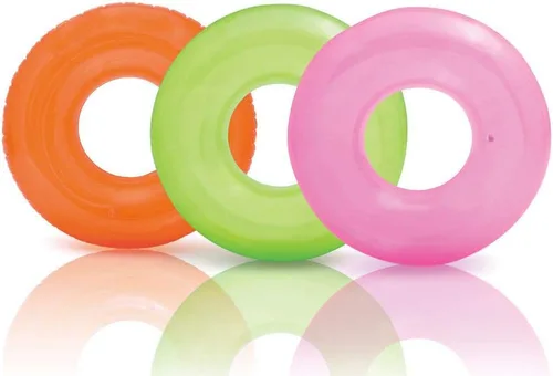 Vista 12 de Intex Colorful Transparent Inflatable Swimming Pool Beach Tube Raft