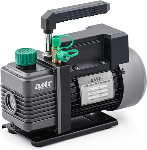 Vista 12 de Orion Motor Tech Bomba de Vacío, 3.5 cfm 1/4 hp Bomba de Vacío HVAC de Una Sola Etapa para R12 R22 R134a R410a R502, Kit de Bomba de Vacío de CA