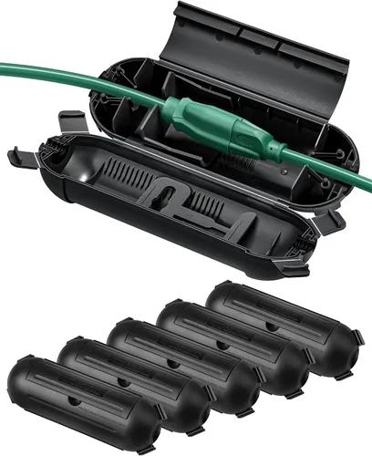Vista 11 de DEWENWILS [Paquete de 3] Funda de seguridad para cable de extensión para exteriores, caja de conexión eléctrica resistente a la intemperie