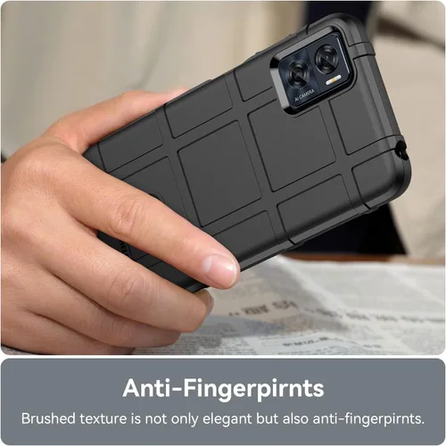 Vista 5 de Funda delgada para Motorola E22, funda protectora resistente con protección de grado militar a prueba de golpes y lente de cámara para Moto E22/Moto