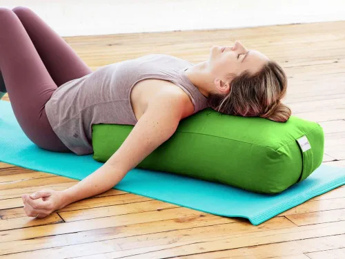 Vista 76 de Sol Living Almohada de yoga rectangular para meditación, accesorios de meditación de algodón, almohada de meditación restaurativa de yoga, almohada
