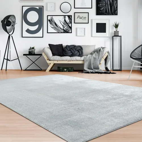 Vista 42 de Paco Home Alfombra suave en cobre acogedora alfombra antideslizante color sólido lavable, tamaño: 6'7" x 9'2" Marrón cobre