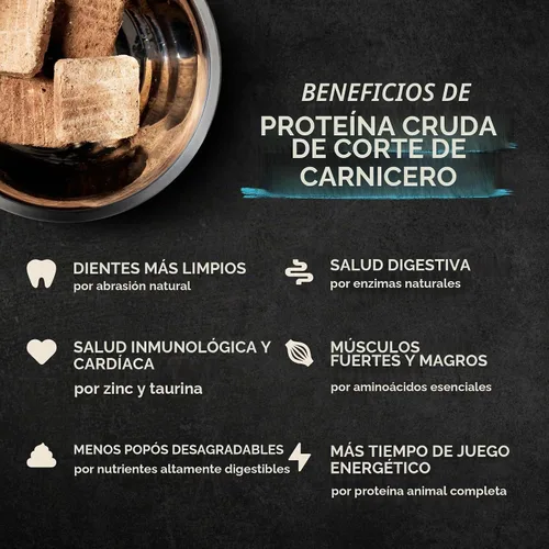 Vista 4 de Vital Essentials Alimento liofilizado para gatos, mini empanadas de conejo, bolsa de 8 onzas