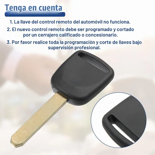 Vista 6 de ACROPIX Llave de encendido con chip de transponder sin cortar de repuesto para Honda Civic CR-V 2002-2006 para Honda Odyssey Pilot 2003-2004 HO01PT