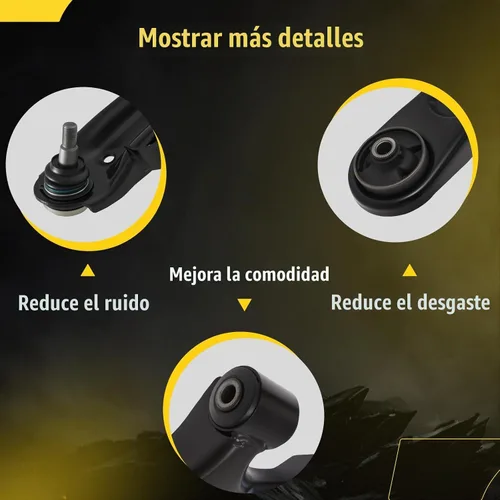 Vista 4 de TUCAREST K622232 K622646 (par) Brazo de control inferior delantero y conjunto de rótula compatible con Hy-undai 2011-2016 Elantra w/4-Door Sedan