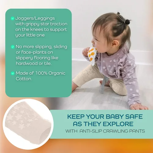 Vista 4 de Baby Jogger Crawling Pants Organic Cotton Unisex (6-12 Mo)