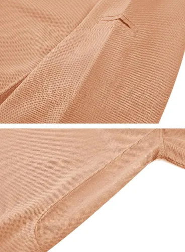 Vista 4 de Camiseta de cuello polo táctica Tacvasen para hombre, diseño de manga larga y corta, para deportes y uso al aire libre