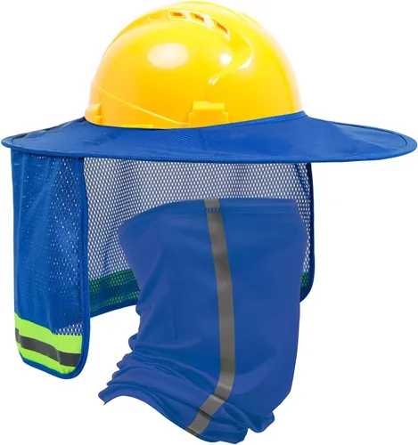 Vista 13 de TCCFCCT Protector Solar de Ala Completa con Malla para el Cuello, Visera Solar de Alta Visibilidad con Protección para el Cuello y Bandana Diadema