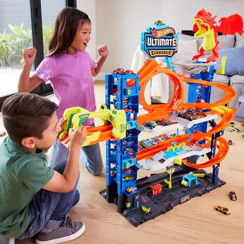 Vista 3 de Hot Wheels Paquete de 20 (los estilos pueden variar) + Hot Wheels Ultimate Garage
