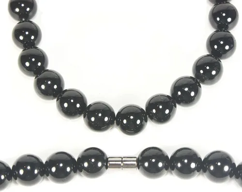 Vista 12 de Collar de ónix para hombre - Joyería de protección de empatía - Collar de protección del karma - Collar de estrangulador con cuentas