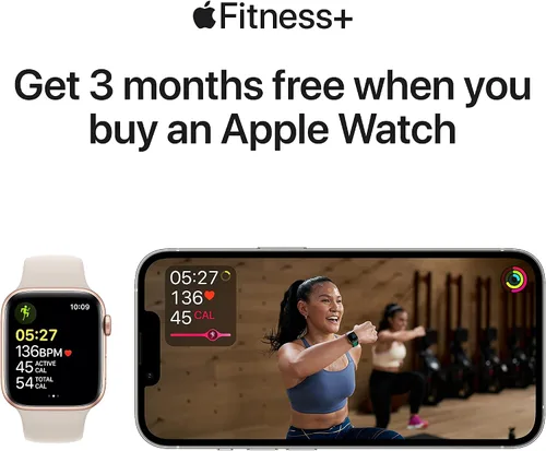 Vista 6 de Apple Reloj SE (GPS, 1.732in) - Caja de aluminio plateada con correa deportiva Abyss Blue - Regular (renovado)