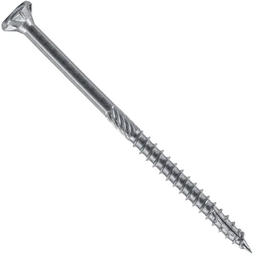 Vista 113 de 8 x 1 revestimiento exterior recubierto de bronce, tornillo de madera multiusos compatible con ACQ, cabeza plana Torx/Star Drive de 1 libra, 288