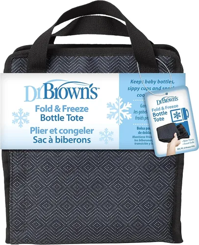 Vista 15 de Dr. Brown's Fold & Freeze - Bolsa enfriadora esencial para lactancia materna, 6 biberones para almacenamiento de leche, multicolor (paquete de 12)