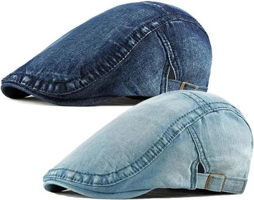 Vista 9 de paquete de 2 Algodón para hombre gorra plana Ivy Gatsby gorra sombrero