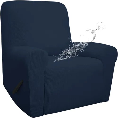 Vista 23 de Easy-Going - Funda 100 % impermeable doble para sofá reclinable, diseño jacquard, en 1 pieza, a prueba de derrames, para niños, mascotas, perros