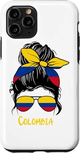 Vista 29 de Colombian Girl Bandana Glasses Flag Colors Latina Pride Case for iPhone 17