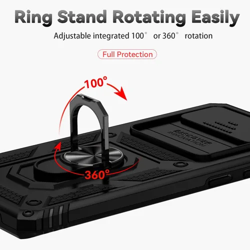 Vista 6 de Funda para Samsung Galaxy S10 Plus con cubierta para lente de cámara, protector de pantalla HD, resistente a caídas de grado militar, soporte