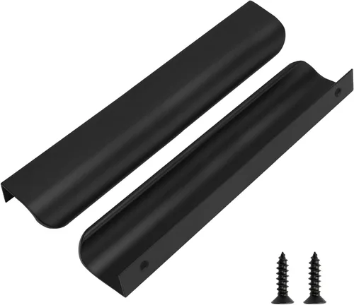 Vista 9 de Goldenwarm Paquete de 6 manijas de gabinete de cocina de 3 pulgadas, tiradores negros para armarios, tiradores de borde, accesorios de cocina negros