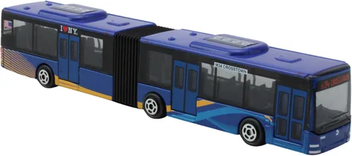Vista 12 de Daron MTA Autobús de la Ciudad de Nueva York 16" Autobús Articulado RT8571 Juguete, Azul, Marrón