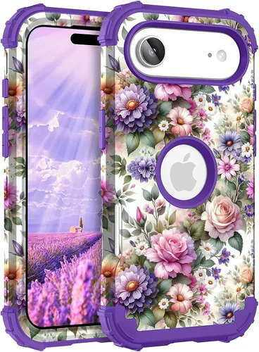 Vista 68 de Hocase Funda para iPhone SE 2022/2020, resistente a prueba de golpes, de plástico duro+goma de silicona, funda protectora híbrida para iPhone SE