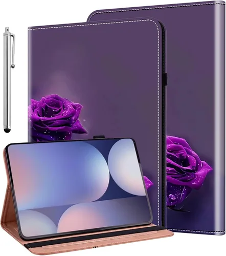 Vista 24 de ALILANG Funda para Samsung Galaxy Tab S5e de 10,5 pulgadas con lápiz capacitivo, a prueba de golpes plegable, negro (black horse)