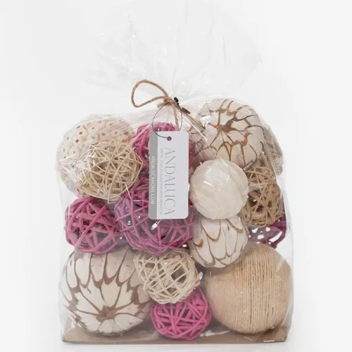 Vista 13 de ANDALUCA Bolsa de relleno decorativa para jarrón con orbes, bolas (azul aguamarina)