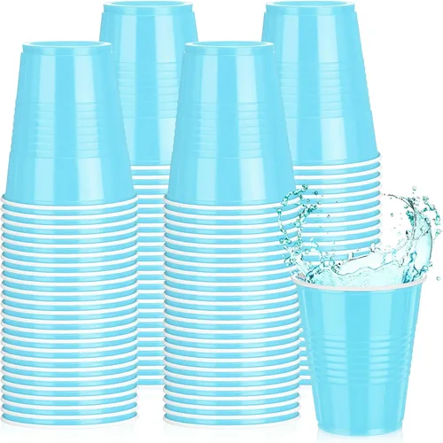 Vista 9 de Pickmesh Paquete de 50 Vasos de Plástico de 12 oz Vasos Desechables de Navidad a Granel para el Día de Año Nuevo, Bodas, Cumpleaños, Baby Shower